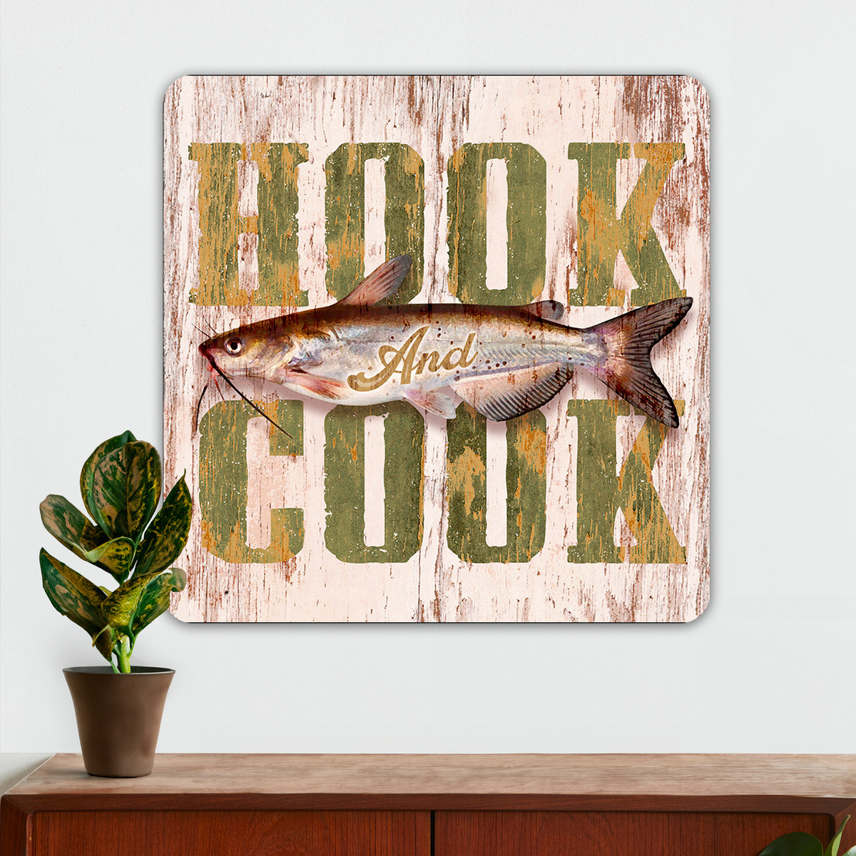 Fishing Wall Decor - Catch Ya Later - Bass - Metal Sign