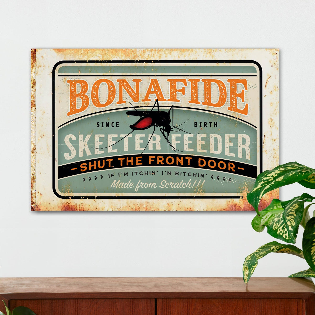 Wildlife Wall Decor - Skeeter Feeder - Canvas Sign — Sunshine Corner